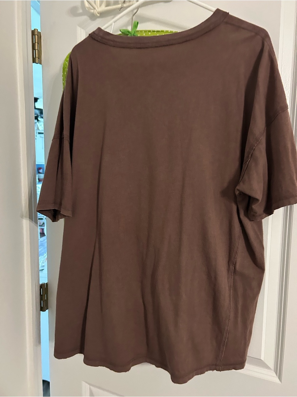 aerie Chocolate Brown Short Sleeve Oversized Tee - Picture 4 of 4